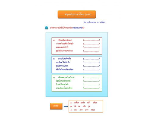 สนุกกับภาษาไทย (๓๓) ผะหมี